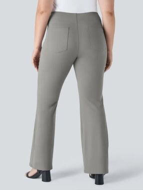 Halara Flex High Waisted Work Pants Plus Size 3X Flare Back Pockets NEW Stretch